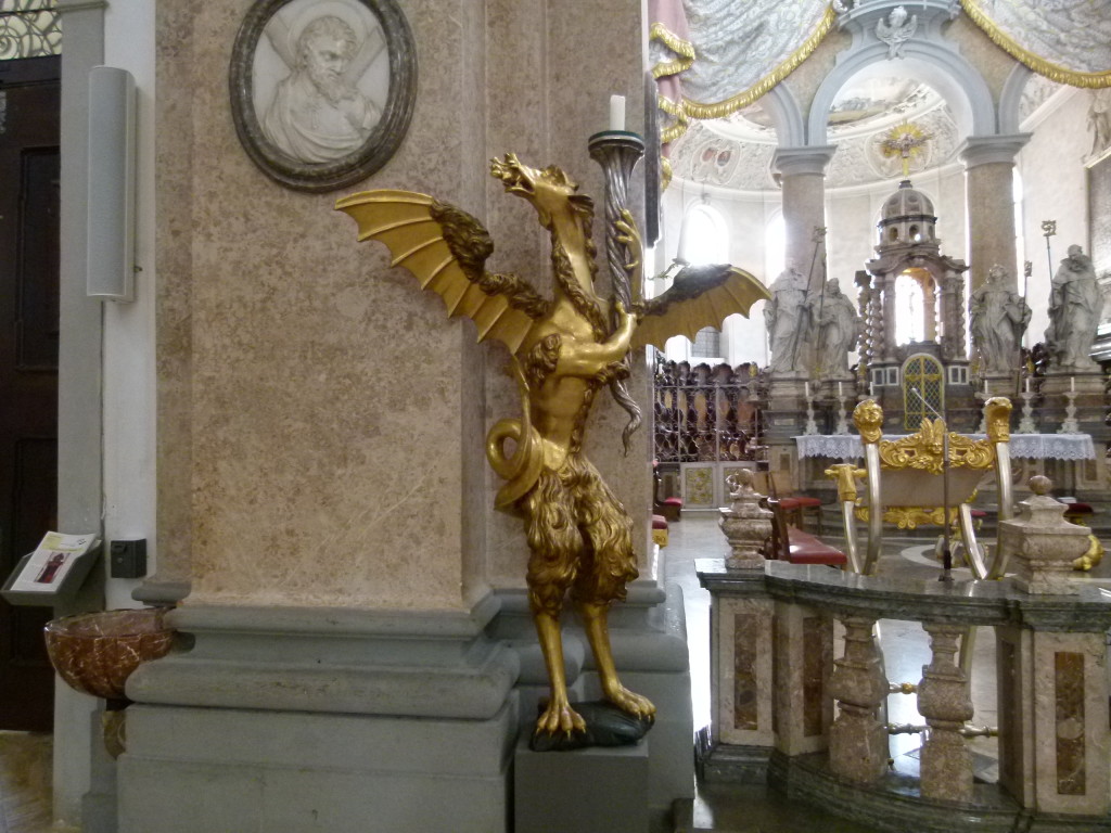 In the Stadpfarrkirche - St. Mang - Fussen. Cannot work out what this is ???