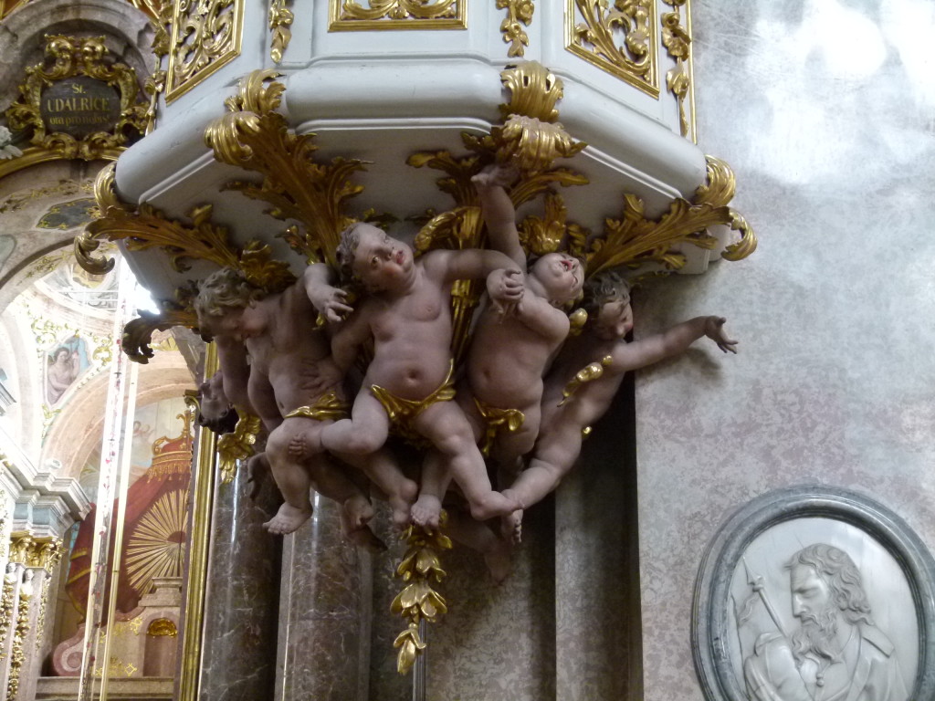 Cupids in the church, not sure what they are doing??