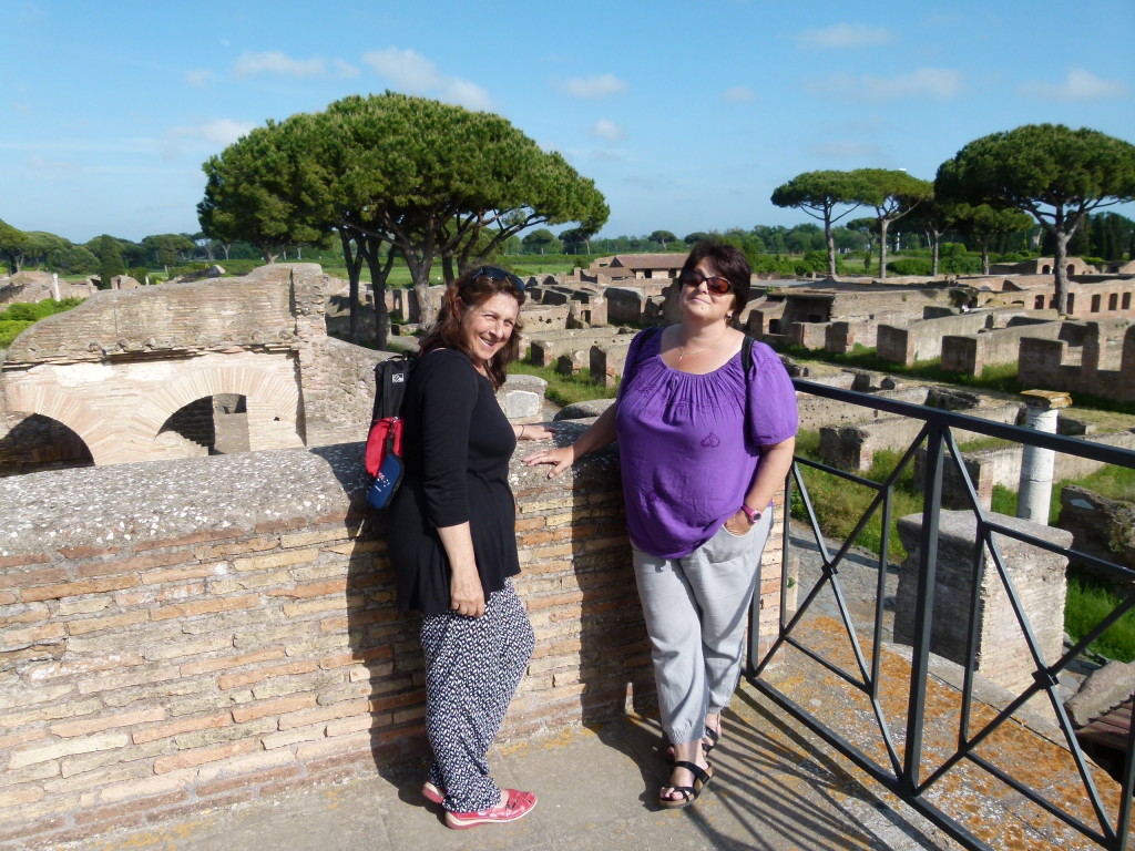 Jenny and Lori at Ostea Antica.