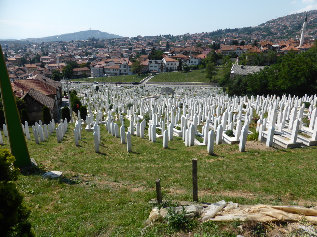 We passed a cemetery on the way up. Most of the people were killed during the recent conflict.