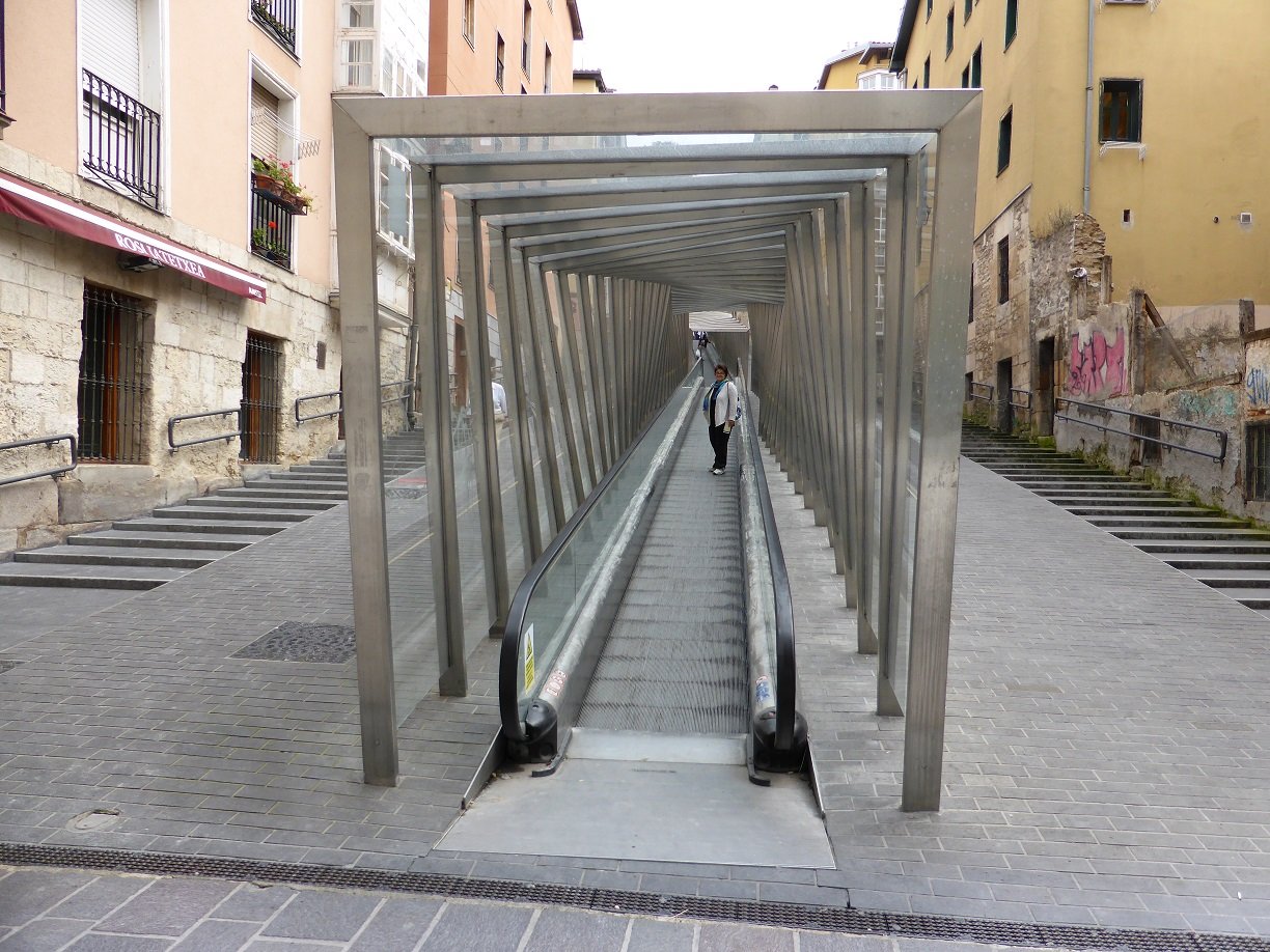 Vitoria Gastiez, a travelator for those who have difficulty walking up all the steps or those who cant be arsed.