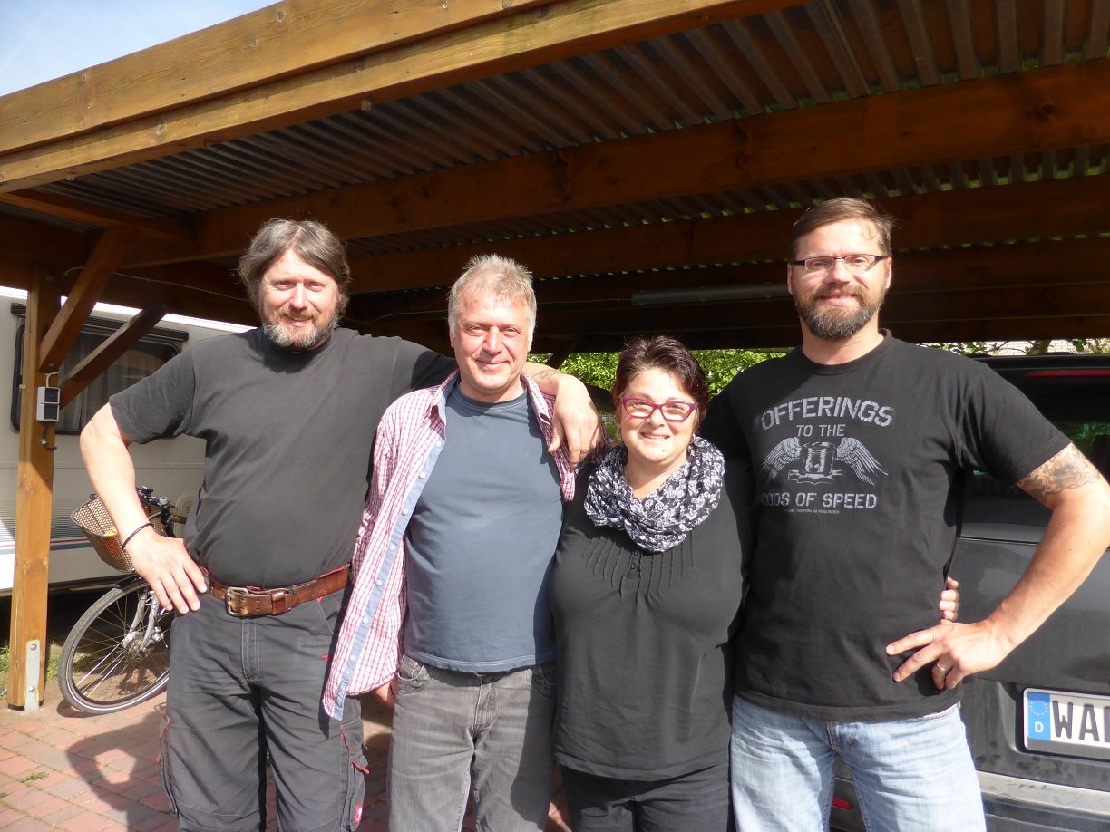The three Motzki brothers who met on our first trip in 2009. We see them once a year and each time they spoil us.